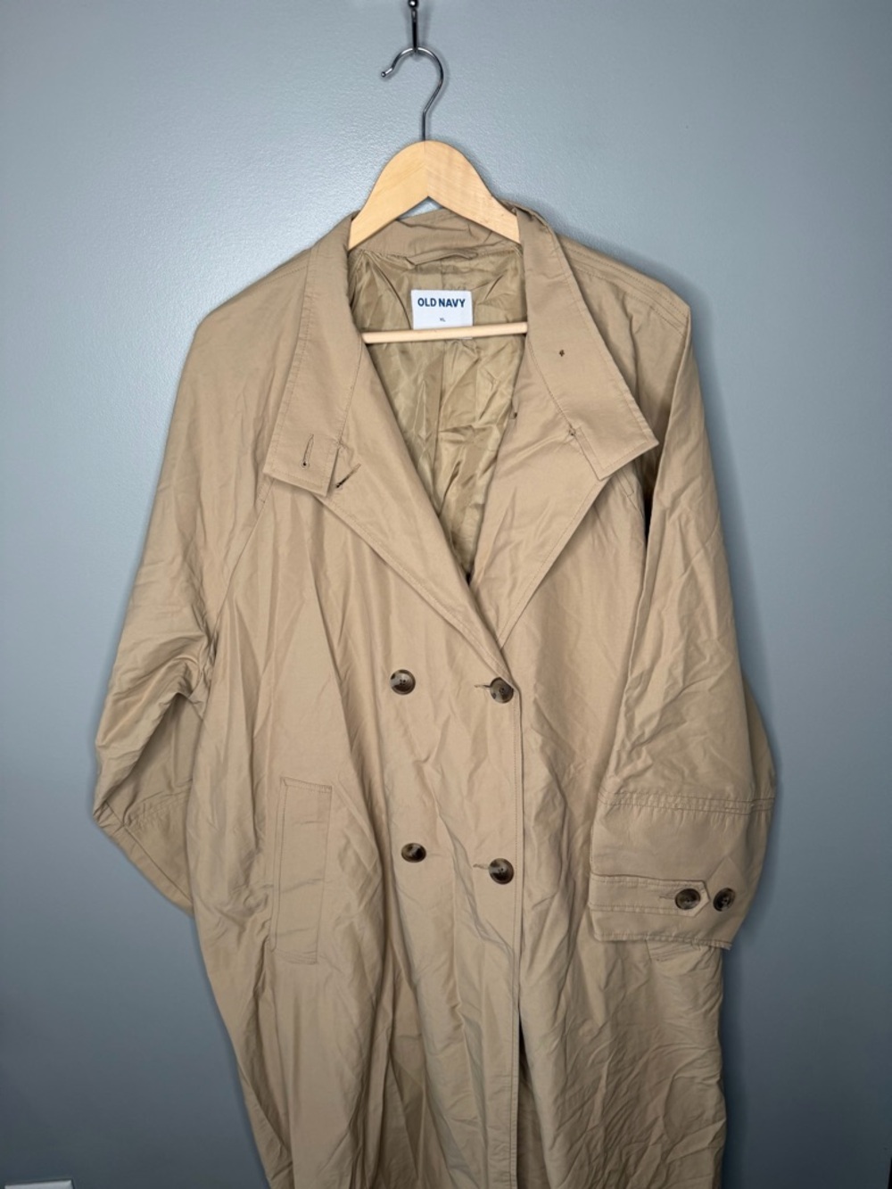 NWT Old Navy Double Breasted Trench - Picture 4 of 11